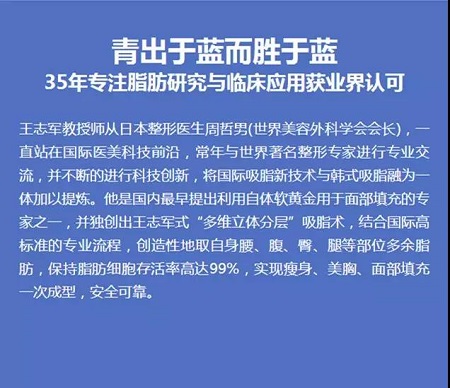 3月10、27、28日，世界吸脂勝者王志軍來了！